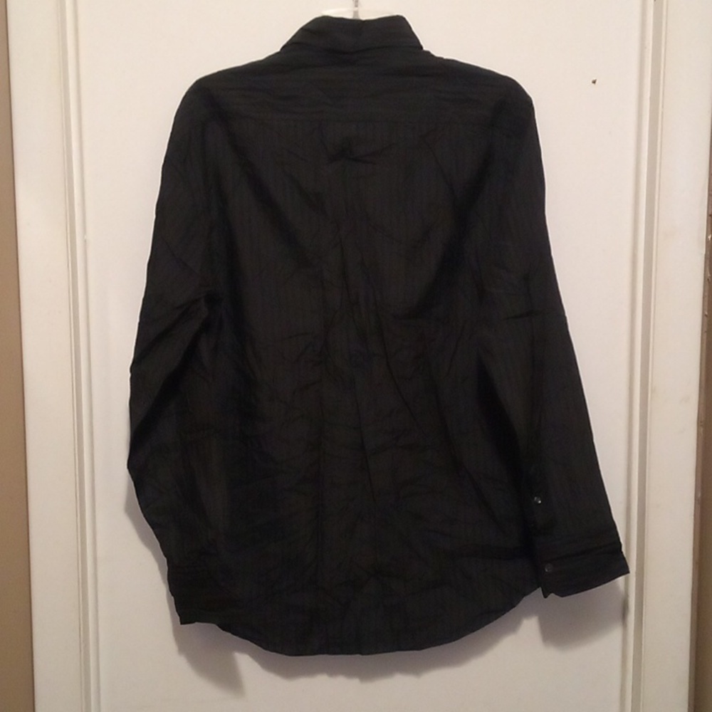 Armani Collezioni Men’s Pin Strip black dress shirt - Sz. XL - Picture 11 of 11
